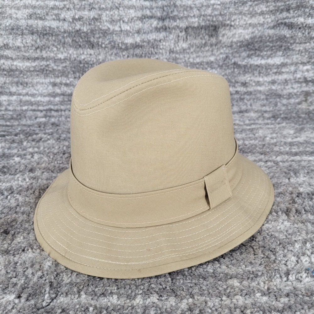 Stetson Vintage Water Repellent Fedora Hat Menswear Casual‎ Tan 6 7/8